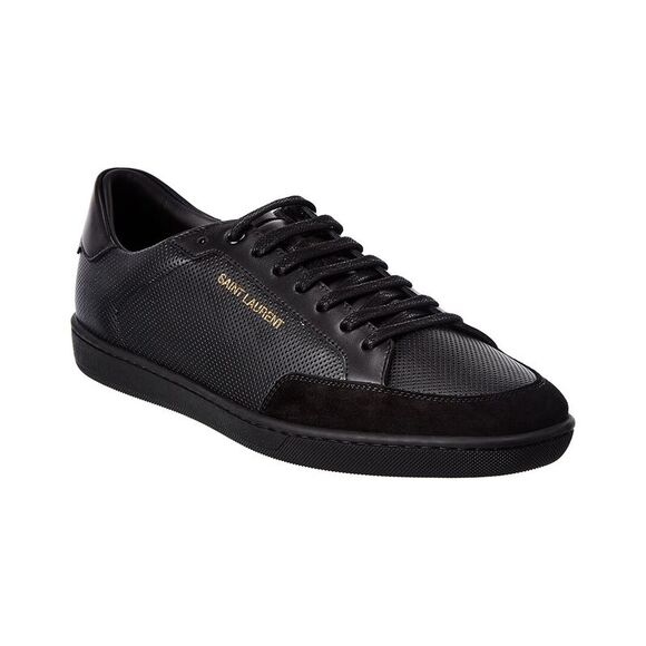 Saint Laurent Sl/10 Leather Sneaker, Black